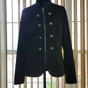 Military black jacket lined new condition